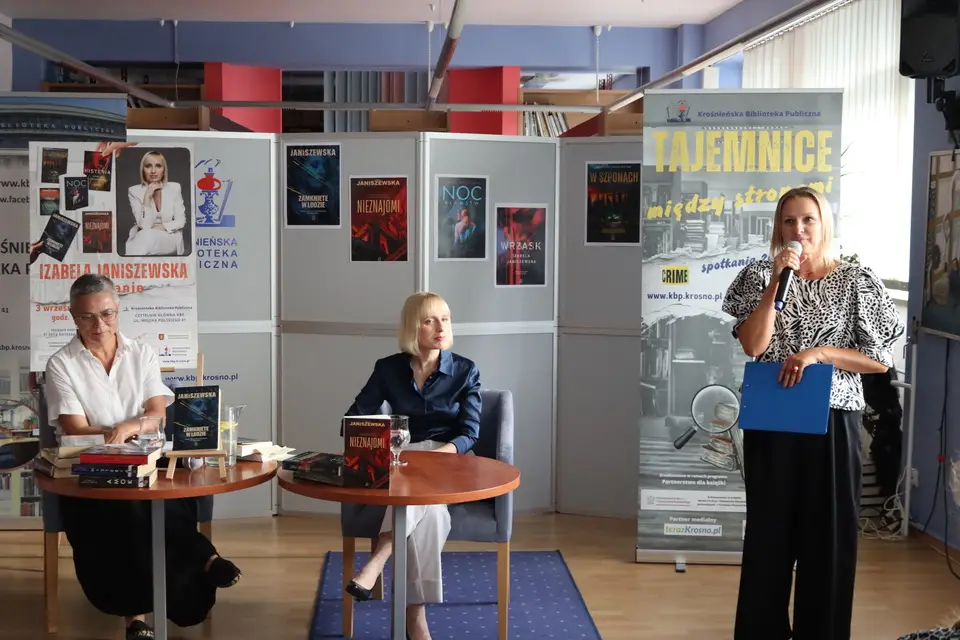 Spotkanie z Izabelą Janiszewską w Krośnieńskiej Bibliotece Publicznej