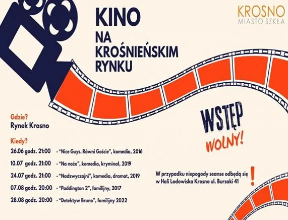 Letnie seanse filmowe na krośnieńskim Rynku