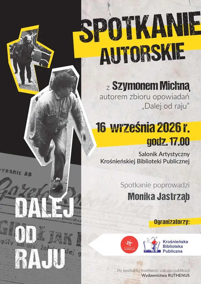 Spotkanie z Szymonem Michną w Krośnieńskiej Bibliotece Publicznej