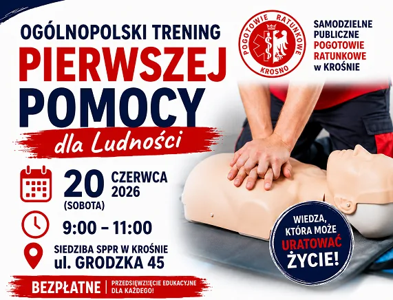 Bezpłatny Trening Pierwszej Pomocy dla mieszkańców Krosna