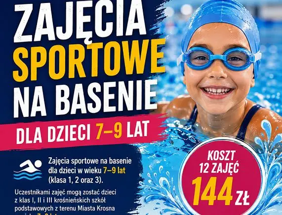 Rozpoczęcie zapisów na zajęcia sportowe dla dzieci na pływalni od 17 września