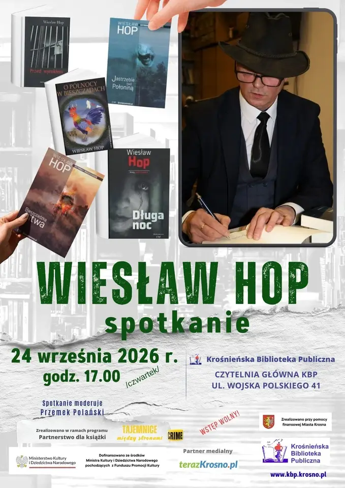 Spotkanie autorskie z Wiesławem Hopem promujące 'Bieszczadzką sitwę'